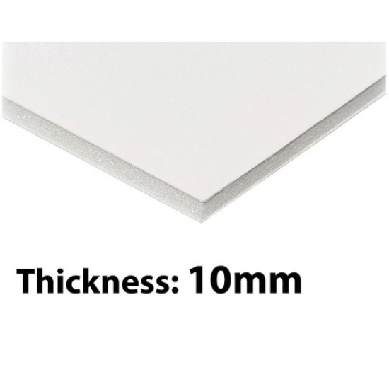 white Foamboard - 10 mm thick, Size (70 x 100 mm) each piece in a bag